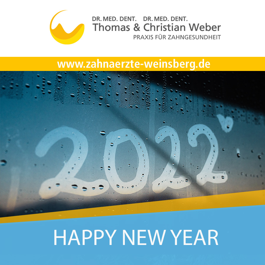 Frohes neues Jahr - Zahnarztpraxis in Weinsberg
